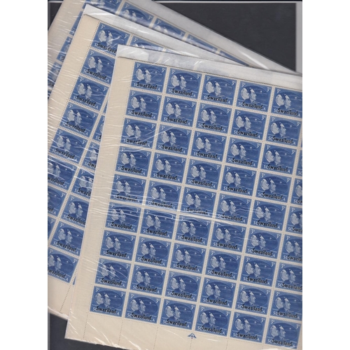 7 - STAMPS : AFRICA, ex-dealers accumulation on album leaves, stock pages etc. A useful lot of Nyasa & C... 