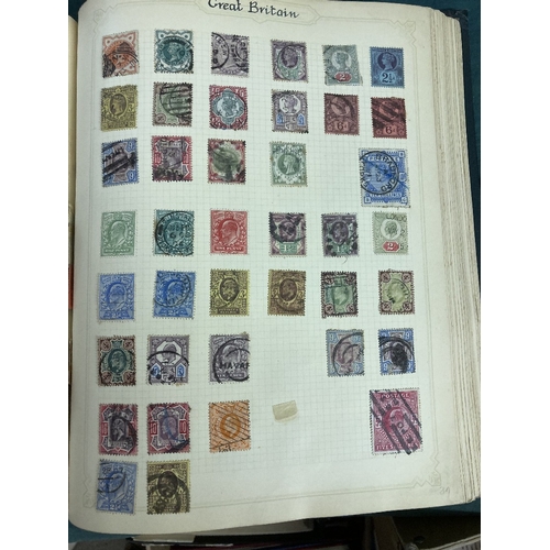 12 - STAMPS : World collection in two spring-back albums appears to be mainly pre 1930's material, sure t... 