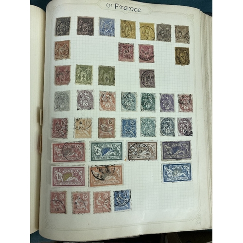 12 - STAMPS : World collection in two spring-back albums appears to be mainly pre 1930's material, sure t... 