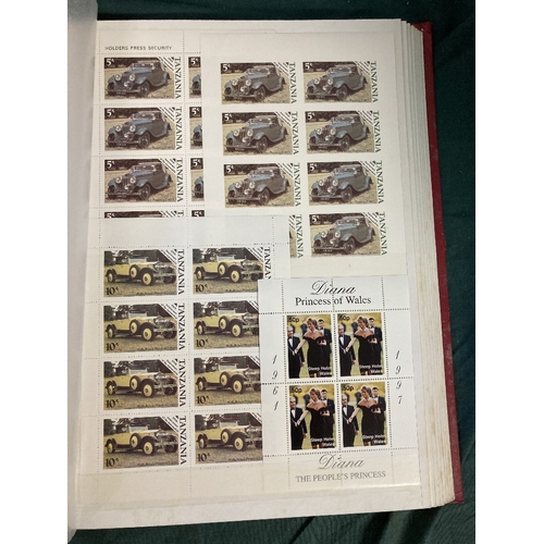 9 - STAMPS : British Commonwealth modern issues in 64 page stock book, mainly minisheets etc, stated to ... 