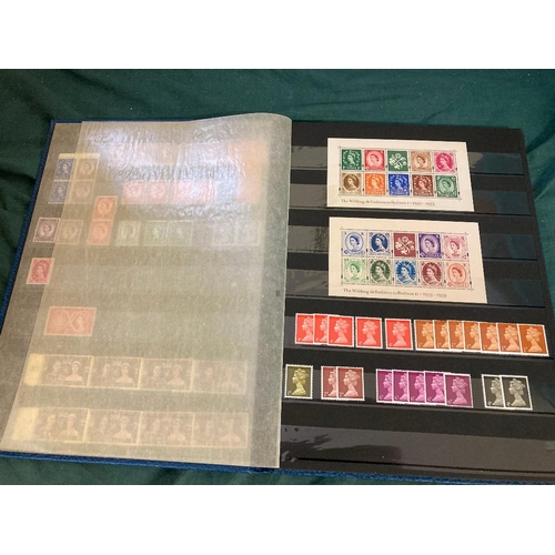 65 - CHARITY LOT : Great Britain mint accumulation in stock book Pre decimal QEII to 1990's reasonable fa... 