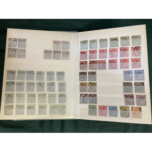 79 - GREAT BRITAIN STAMPS: Duplicated used accumulation in small green stock book, QV to GVI.