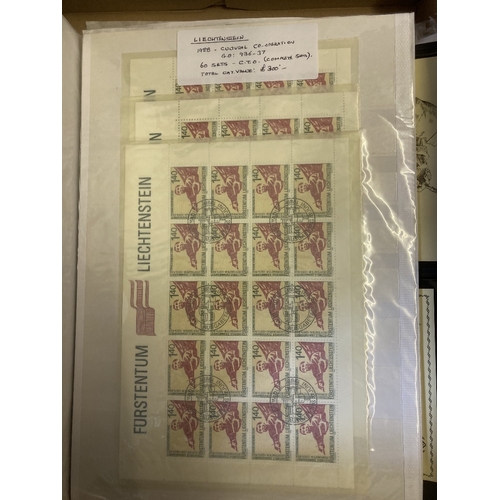 1 - STAMPS : EUROPE, ex-dealers part stock of better items and accumulations on stock pages. Mostly item... 