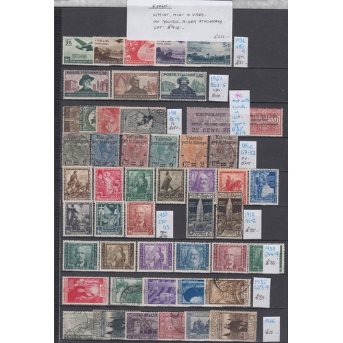 3 - STAMPS : EUROPE, ex-dealers part stock of mostly European mint stamps, with better items and accumul... 