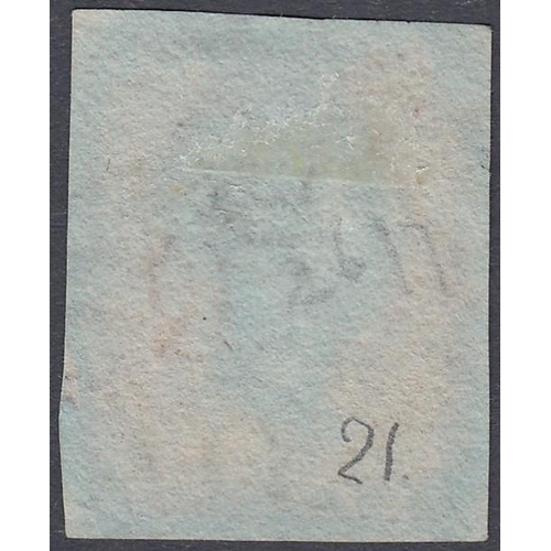 182 - GREAT BRITAIN STAMPS 1841 Penny Red plate 21 lettered (IJ), superb four margin example, black MX