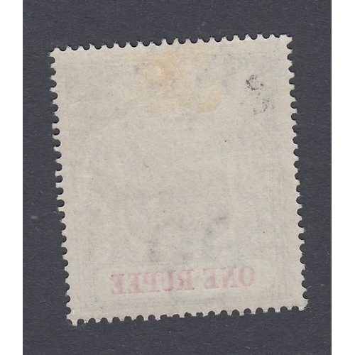 453 - STAMPS MAURITIUS 1900 1r Grey Black and Carmine lightly mounted mint with INVERTED Wmk SG 153w