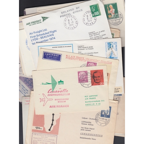 140 - STAMPS POSTAL HISTORY GERMANY, a batch of 40 post-war first flight covers from Germany or flown by L... 