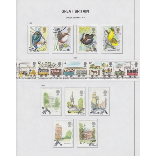 157 - GREAT BRITAIN STAMPS : Used collection in a boxed Davo printed album. No QV issues but includes GV S... 