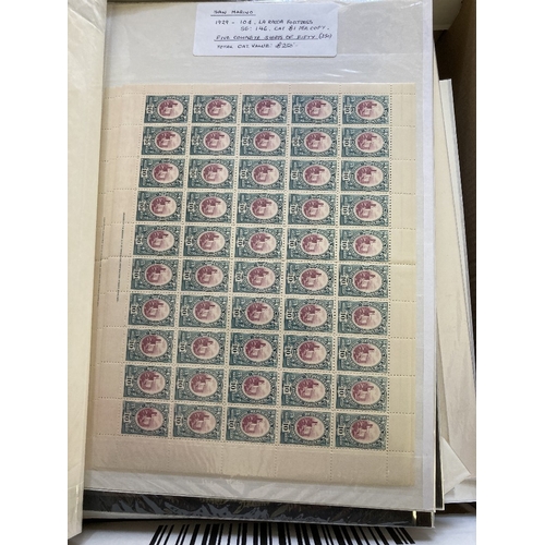 3 - STAMPS WORLD, box with mostly European countries, Singapore, French & Italian Colonies, Malta spotte... 