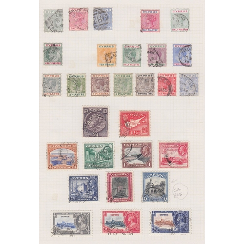 361 - STAMPS CYPRUS QV to QEII fine used on album pages, mainly CDS cancels. includes 1928 6pi blue.