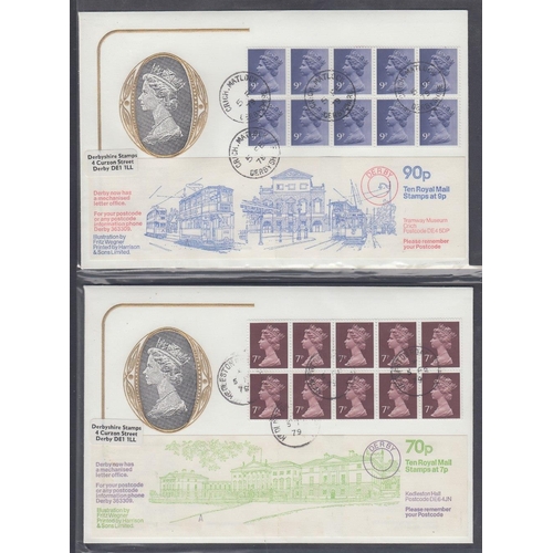 260 - STAMPS FIRST DAY COVERS Two albums of definitive covers including some better 1970's Machins and boo... 