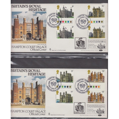 262 - STAMPS FIRST DAY COVERS Two albums of early Benham BOCS official covers including Romney Hythe and D... 