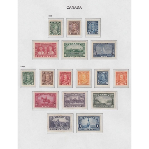 339 - STAMPS CANADA DAVO album in slipcase mint and used collection includes a few early issues including ... 