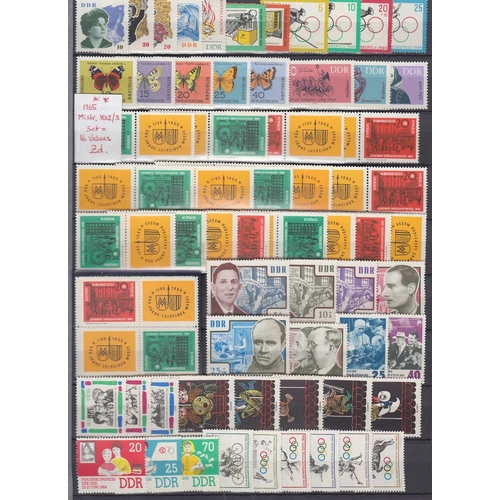 401 - STAMPS GERMANY Large green stockbook 1949 - 1990 unmounted mint and fine used, including minisheets,... 