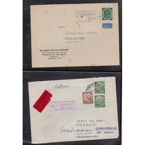 129 - STAMPS POSTAL HISTORY West Germany covers two albums (110)