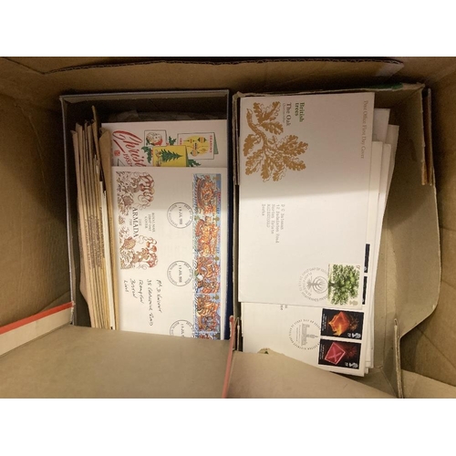 251 - STAMPS Box of approx 300 first day covers and event covers in albums and loose