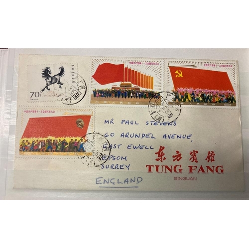 350 - STAMPS CHINA Box with various mint & used on album pages in a stockbook etc. All periods with a few ... 