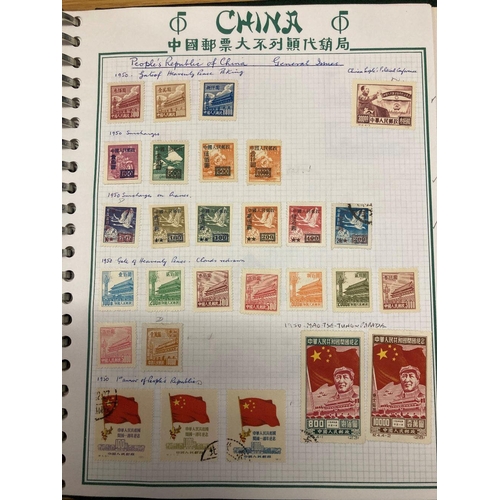 350 - STAMPS CHINA Box with various mint & used on album pages in a stockbook etc. All periods with a few ... 