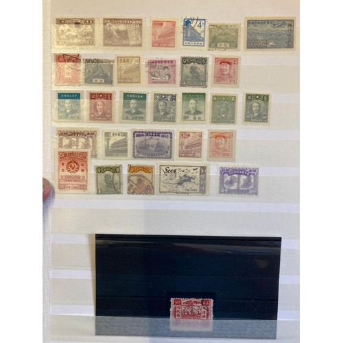 350 - STAMPS CHINA Box with various mint & used on album pages in a stockbook etc. All periods with a few ... 