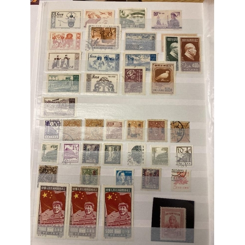 350 - STAMPS CHINA Box with various mint & used on album pages in a stockbook etc. All periods with a few ... 