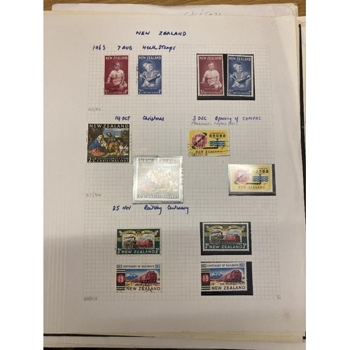 461 - STAMPS NEWZEALAND Various mint and used on album pages etc. Incl. commemorative sets, definitive iss... 