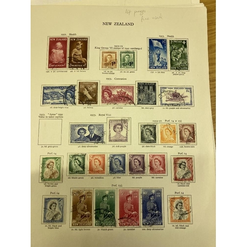 461 - STAMPS NEWZEALAND Various mint and used on album pages etc. Incl. commemorative sets, definitive iss... 