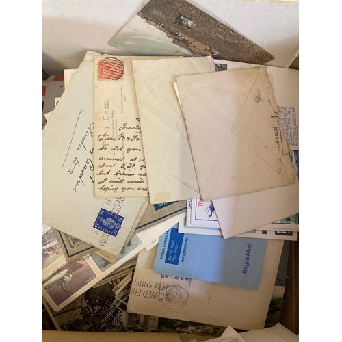 118 - STAMPS POSTAL HISTORY Mixed box of hundreds of covers mainly Royal Navy based, official cachets and ... 