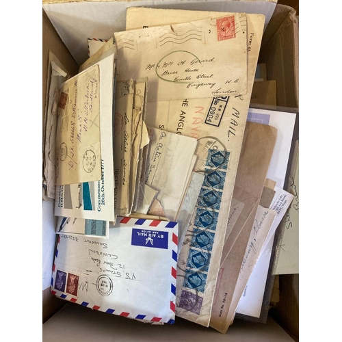 119 - STAMPS POSTAL HISTORY Mixed box of hundreds of covers mainly Royal Navy based, official cachets and ... 