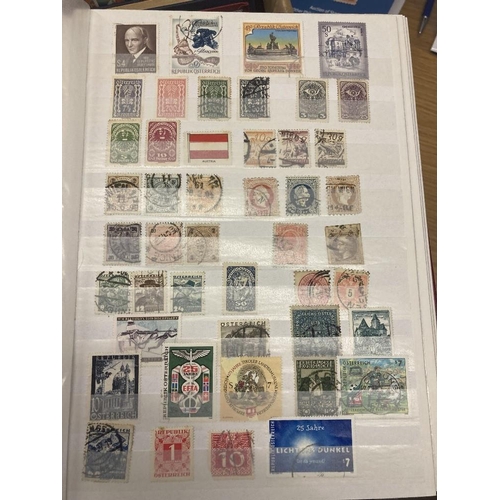 26 - STAMPS Mixed box of eight stock books and albums mainly mint and used Commonwealth but there are som... 