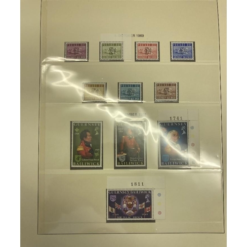 264 - STAMPS CHANNEL ISLANDS Four hinge-less printed Lindner albums with slip cases (£500+ new)with variou... 