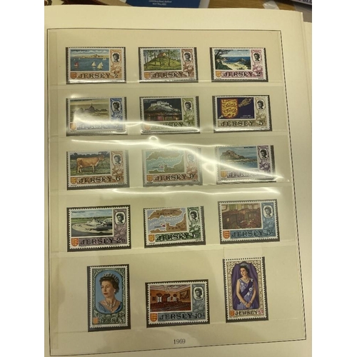 264 - STAMPS CHANNEL ISLANDS Four hinge-less printed Lindner albums with slip cases (£500+ new)with variou... 