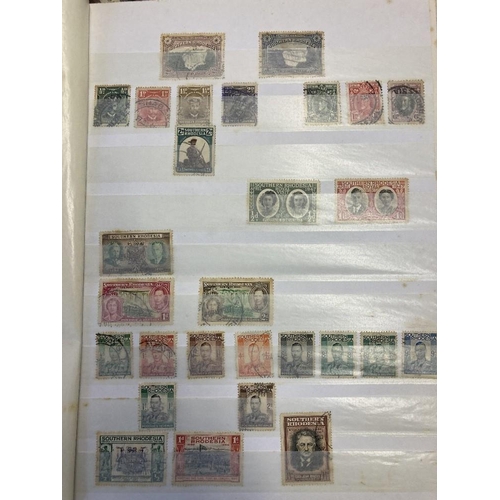 35 - STAMPS BRITISH COMMONWEALTH, large box with ten stockbooks with various mint & used incl Australia, ... 