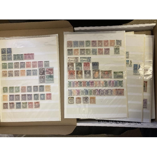 7 - STAMPS BRITISH COMMONWEALTH, mostly pre-QEII mint & used issues on loose album pages, in an Utile al... 