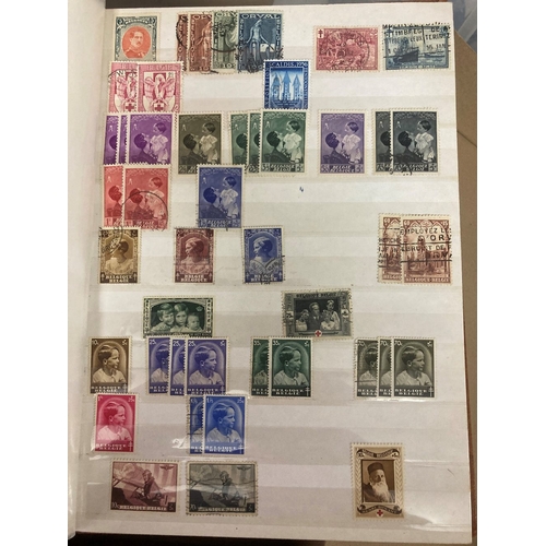 17 - STAMPS Accumulation in four stock books, including early GB, Hungary, Belgium and Commonwealth.