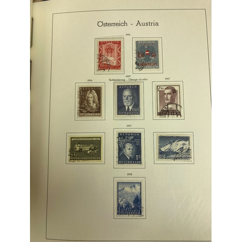 19 - STAMPS WORLD, box with five albums and a large stockbook incl. a collection of ships & boats with ma... 