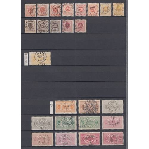 491 - STAMPS SWEDEN 1858 to 1986 mint and used in full 64 page stockbook, many 100's of sets , odds and be... 