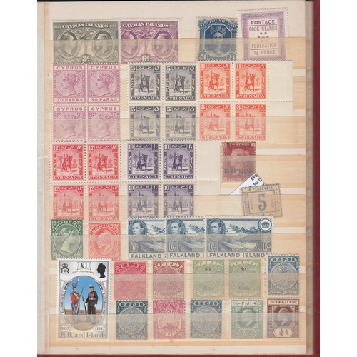 2 - STAMPS BRITISH COMMONWEALTH, small stockbook with various mint & used from all reigns. Lots of usefu... 