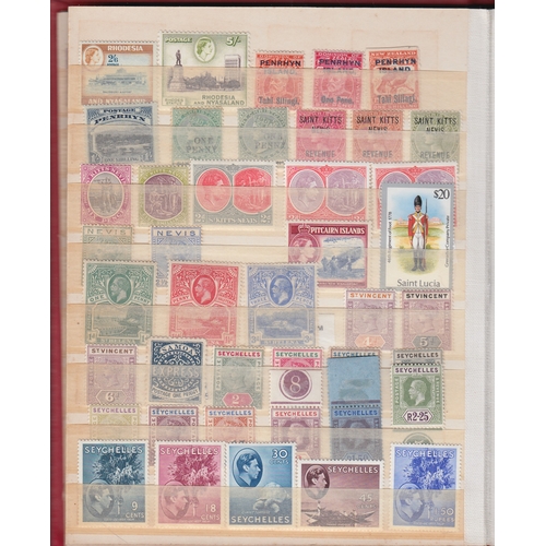 2 - STAMPS BRITISH COMMONWEALTH, small stockbook with various mint & used from all reigns. Lots of usefu... 