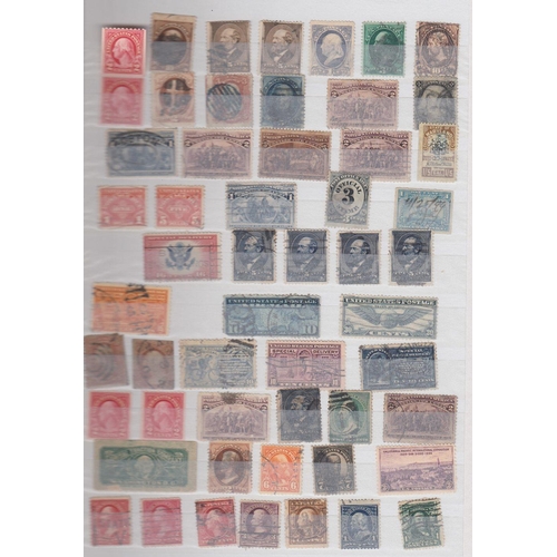 685 - STAMPS USA : Two stock books mainly used including many earlies plus some covers and cards, duplicat... 