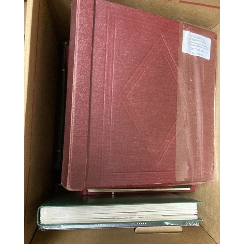 6 - STAMPS Mixed lot of albums and stock books, including a good mint India collection with Ghandi 10r, ... 