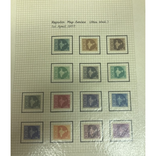 6 - STAMPS Mixed lot of albums and stock books, including a good mint India collection with Ghandi 10r, ... 
