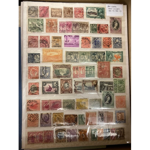 48 - STAMPS BRITISH COMMONWEALTH, various mint & used on stockpages, in two stockbooks. Mostly U/M QEII w... 