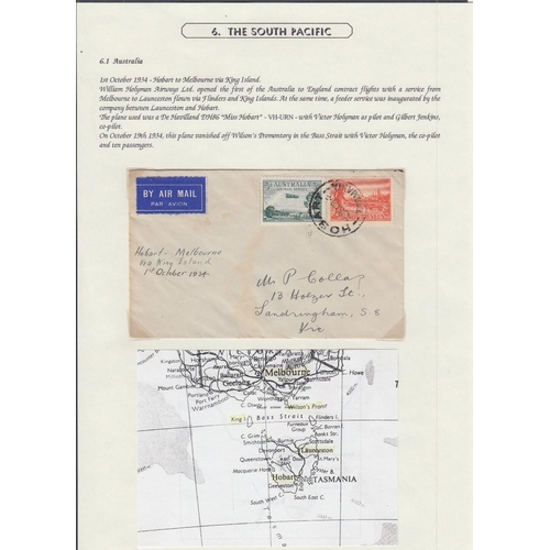 218 - STAMPS POSTAL HISTORY WORLD, box with a selection of first flights, commercial airmail etc including... 