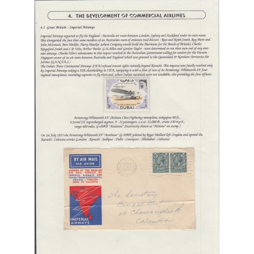 218 - STAMPS POSTAL HISTORY WORLD, box with a selection of first flights, commercial airmail etc including... 