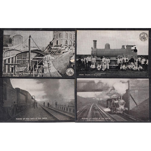 222 - POSTCARDS Railway postcards Plenty of railway engines & many postcards including street scenes  & a ... 