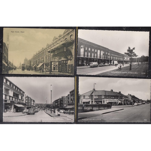 224 - POSTCARDS Album of Essex postcards from early to 1960's without duplication showing Barkingside, Chi... 