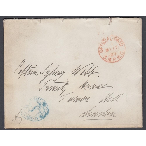 231 - 1887 letter signed by Prince Alfred (son of Queen Victoria), on admiralty House headed paper MALTA, ... 