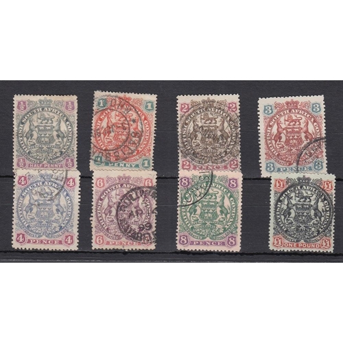 514 - STAMPS RHODESIA 1897 fine used set of eight to £1 SG 66-73 Cat £225