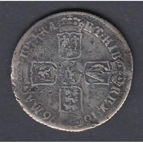 96 - COINS : 1696 William III Silver Shilling in collectable condition