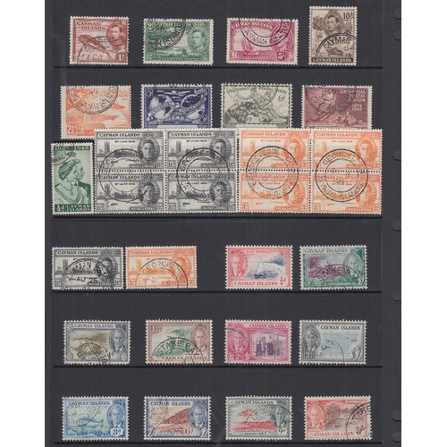 375 - STAMPS CAYMAN ISLANDS Fine used collection on stock pages  values to 10/- (GV to QEII)